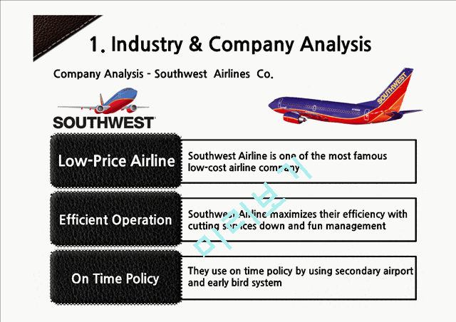 Airline Industry  Delta Airlines Inc. & Southwest Airlines Co.   (5 )